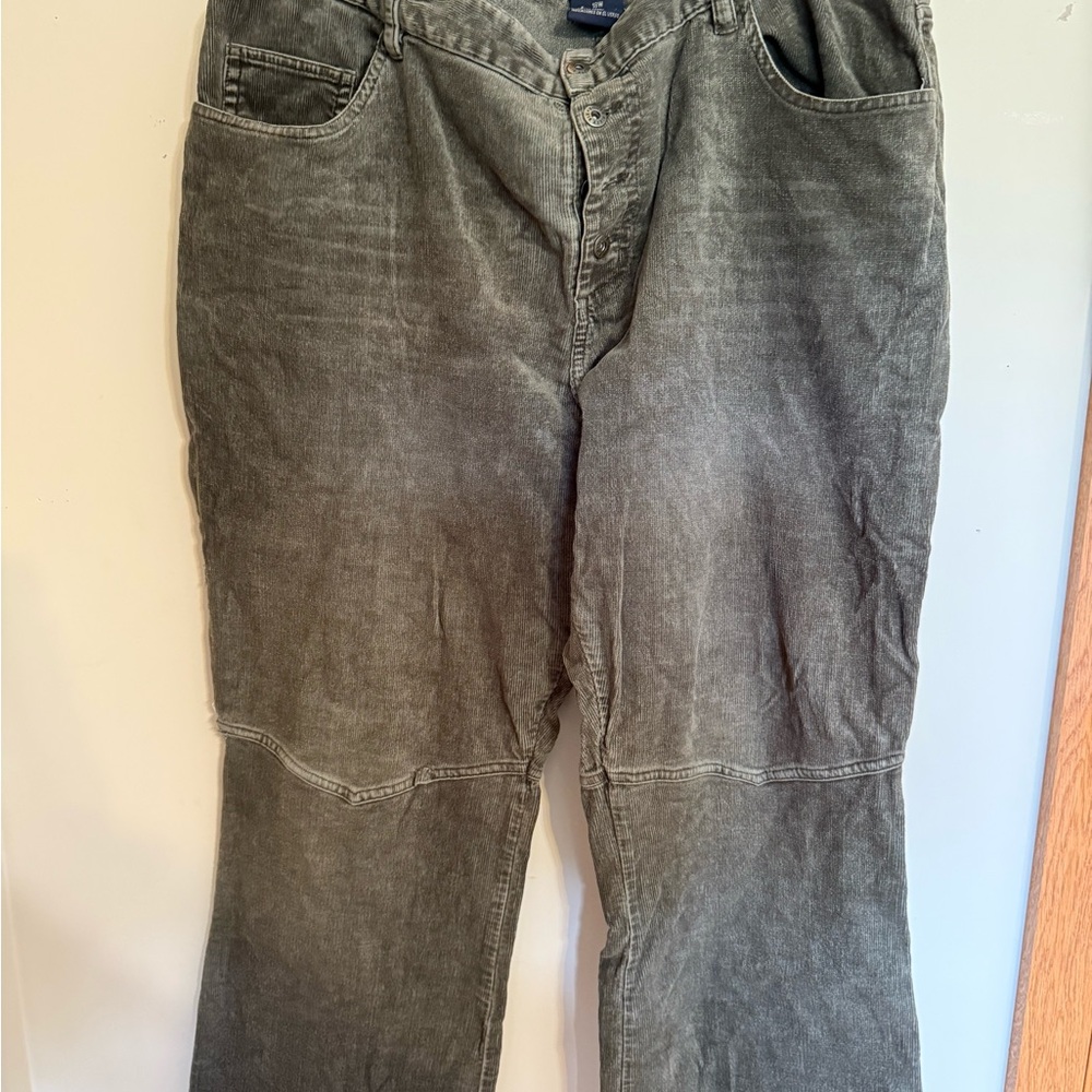 Route 66 Green Corduroy Pants Classic Style